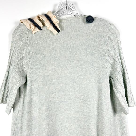 Moth Anthroplogie Falling Skies Wool Cashmere Cardigan Sweater Womens Size Small - Picture 8 of 11